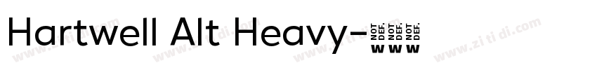 Hartwell Alt Heavy字体转换